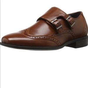 Worn once boys brown shoes